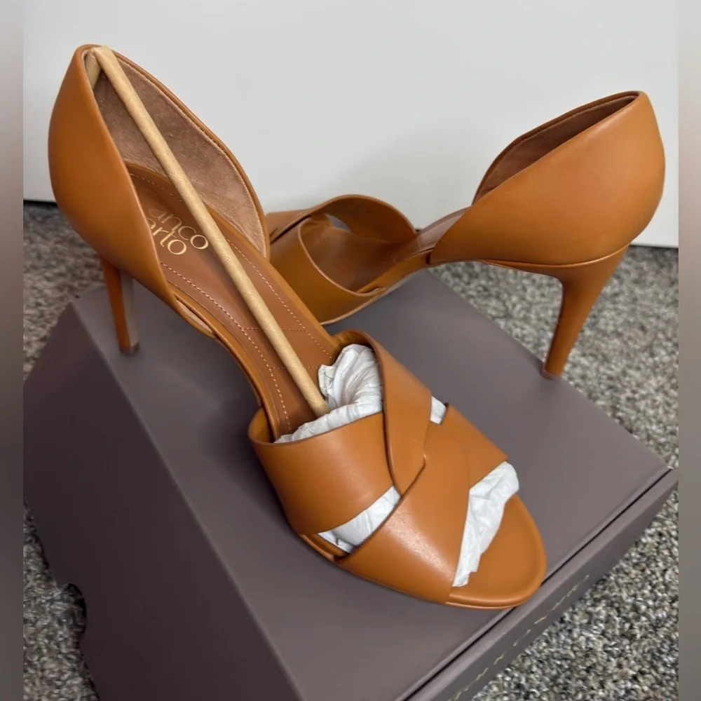 Franco Sarto leather Hanita Pump size 11. Brown/camel color. 3.5” heel. - Picture 1 of 7